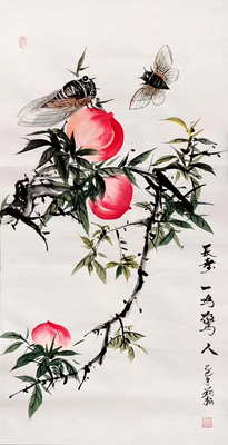 高翔瀚作品《长寿 一鸣惊人》